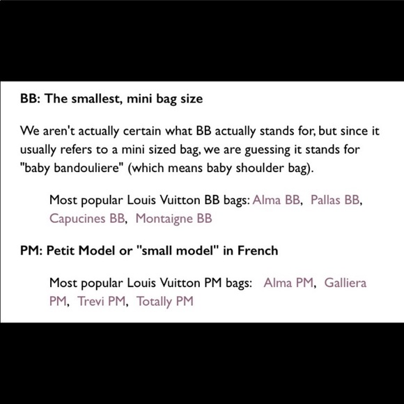 LV Bag size guide - Picture 3 of 5